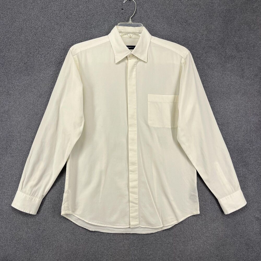 Ermenegildo Zegna Off-White Casual Button-Down Shirt